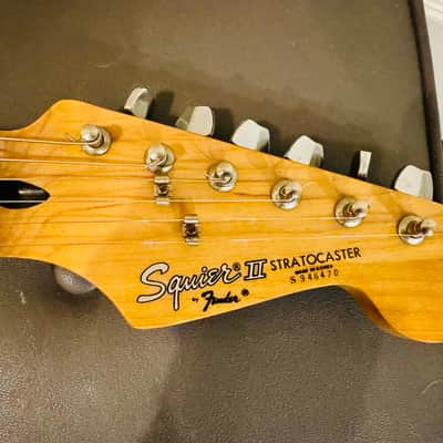 Vintage Squier II Standard Stratocaster with Maple Fretboard (Made in Korea) 1989 - 1992 - Black image 1