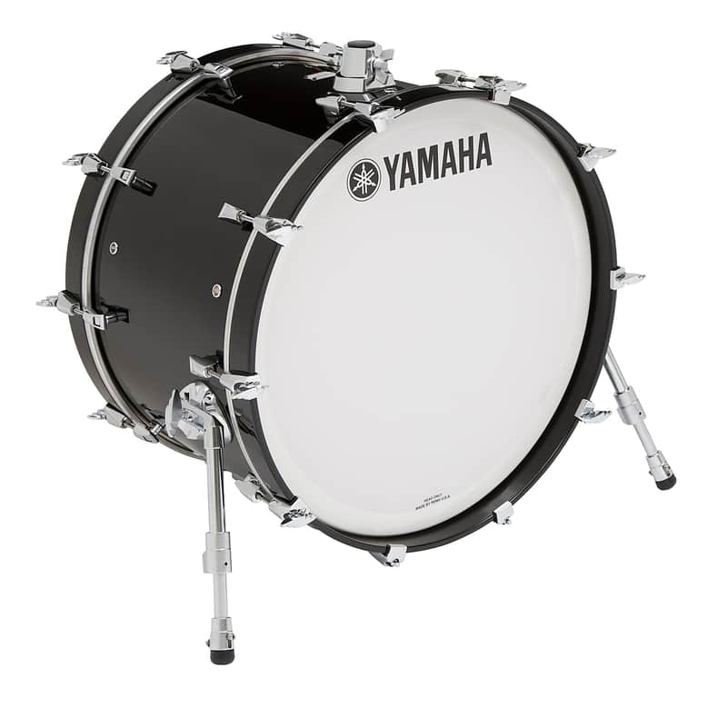 Yamaha Absolute Hybrid Maple 22" x 14" Bass Drum AMB2214-SOB Solid Black image 1