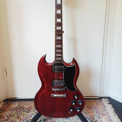 Greco SG-360 1976 Japan Wine Red Maxon U-1000 Hard case image 2