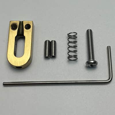 Brass Guitar Bridge Saddles 10.5mm Electric Guitar Brass Saddles for Strat Stratocaster Tele Telecaster 6 String Guitar Tremolo Bridge Saddles (I-shaped) image 6