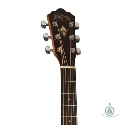 Washburn WLO10SCE Orchestra Acoustic Electric Guitar Cutaway Natural image 4