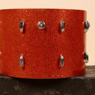 1960s Gretsch 14x20 Tangerine Sparkle Bass Drum Shell image 4
