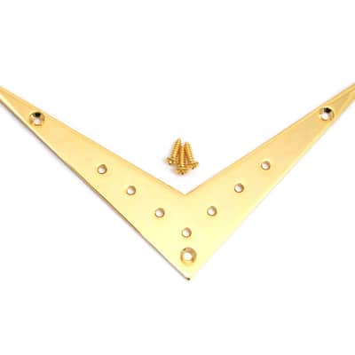 FVT-7ST-G Gold 7-string Vee Flying V Style Electric Guitar Tailpiece