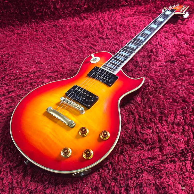 Aria Pro 2 Electric Guitar Les Paul Custom Soft Case Japan Vintage