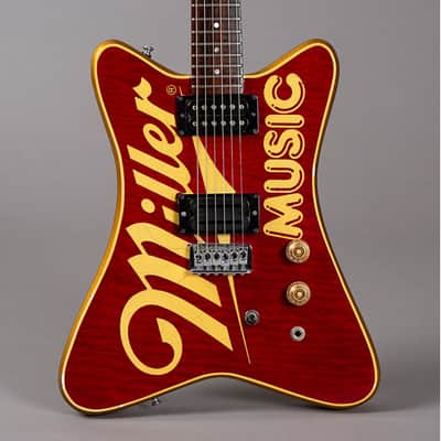 Hamer Miller Music 1985 red gold sparkle image 1