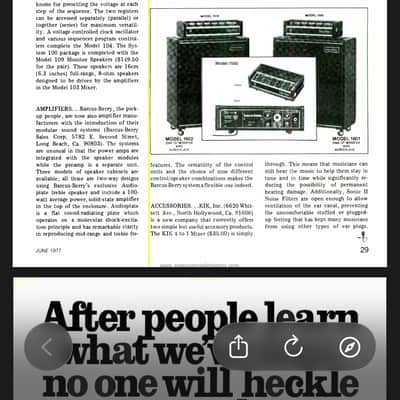 Vintage Barcus-Berry 1500A Preamp & 1602 Powered Speaker Cabinet (1977) – Rare Complete USA System image 8