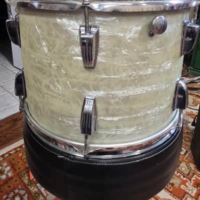Ludwig  Rack Tom 14x10 Players  1970s  - White Marine Pearl image 7