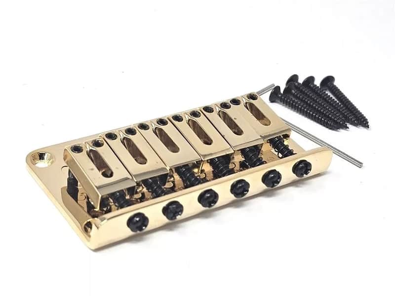 True Custom Shop® Gold Hardtail Bridge for Modern Fender Strat or Telecaster image 1
