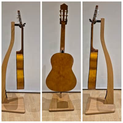 Fretless 3/4 Sized Classical Guitar with Pyrography Neck image 3