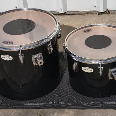Set of 2 Yamaha Birch Concert Toms 14" x 10" & 16" x 14" - NICE! image 1