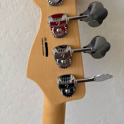 Fender American Performer Precision Bass with Maple Fretboard 2018 - Present Satin Lake Placid Blue image 5