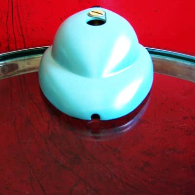 Vintage 1950's Shure Brothers S36 microphone desk stand blue 55 55S 737A 708A # 7 image 4
