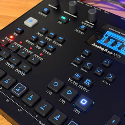 Elektron Analog Four MKII 4-Voice Tabletop Analog Synthesizer 2020 - Present - Black image 5