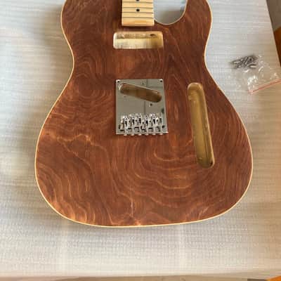 12 String Tele Style Guitar Paulownia Wood Body with Maple Neck Kit image 1