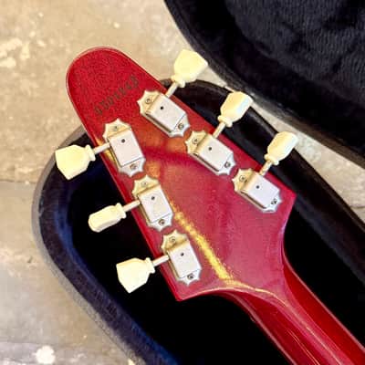 Orville by Gibson Flying V c 1995 - Burgundy wine red original vintage MIJ Japan image 7