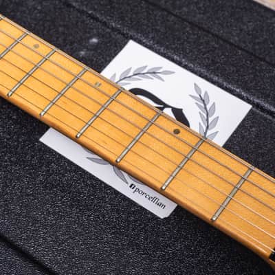 ESP Maverick Custom Shop 2000 - Transparent Purple Flamed Maple Top image 8