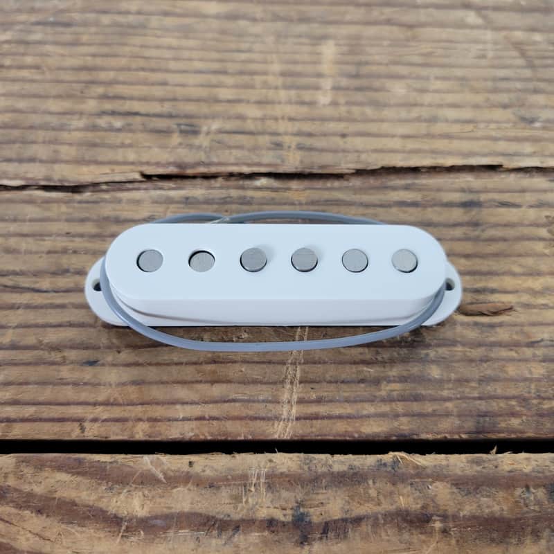 Chandler S-Style Single Coil Neck/Middle Pickup - White image 1