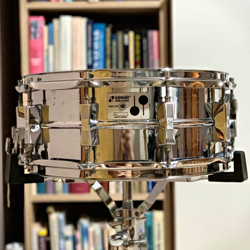 Sonor D-505 Phonic 14x5.75" 10-Lug Ferro-Manganese Steel Snare Drum 1980 - 1994 image 2