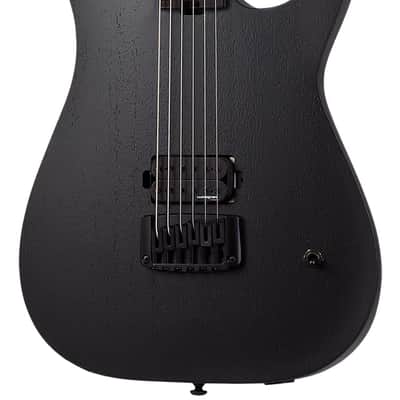 SCHECTER EX V 24 CTM FRT Black Turquoise (S/N:110615) (07/26) | Reverb
