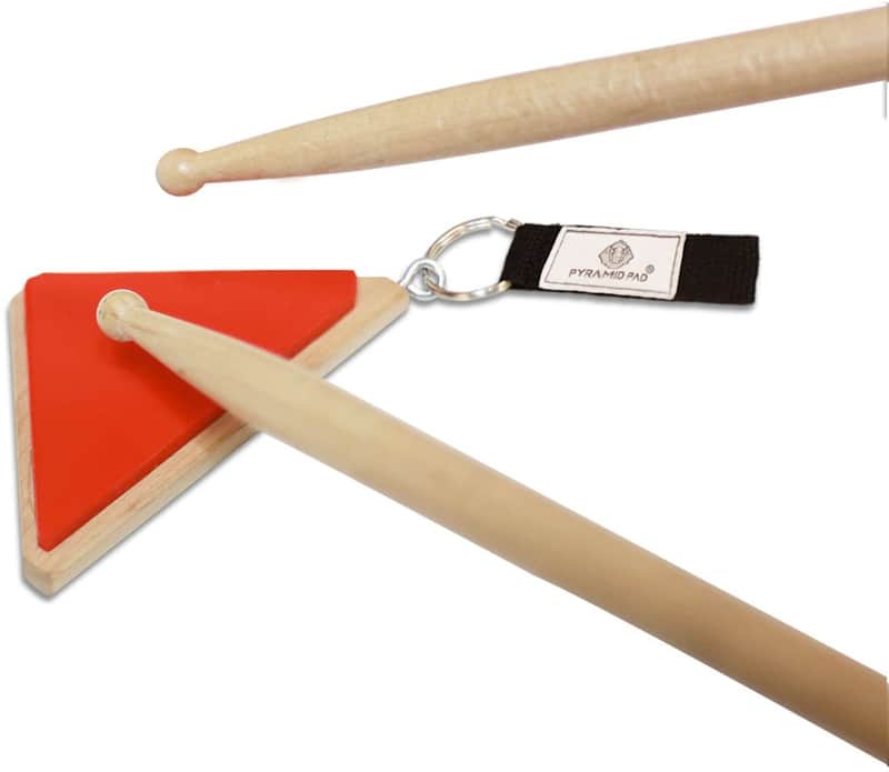 Pyramid Pad by RimRiser USA Pocket Practice Pad Red image 1