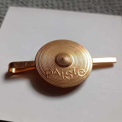 Paiste Rare, Collectable, Vintage top tie clip "gold coloured" 70s-80s  - Brass ( "Gold") image 5