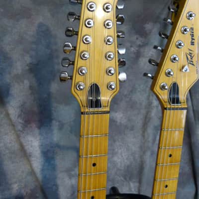 Peavey Hydra Double Neck Electric Guitar 1980's Red image 5
