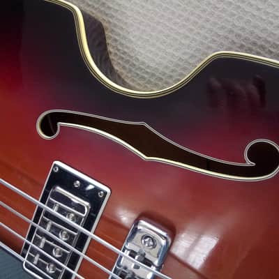 Eko Violin Bass, Left handed, Sunburst 1960s image 3