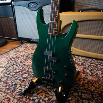 Vantage Bass PJ 330BG 1980's - Trans Green Vintage Korean made image 5