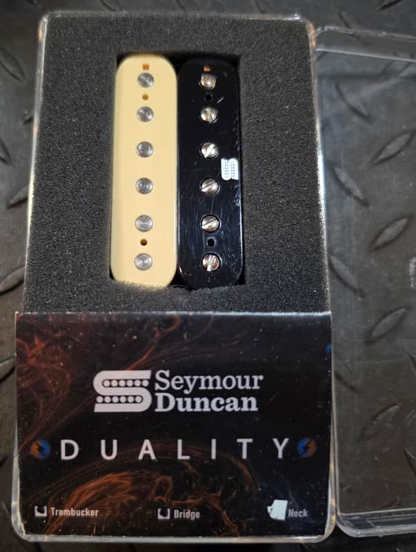 Seymour Duncan Duality Bridge Trembucker 2010s - Reverse Zebra 1106-76-RZ Humbucker Pickup image 1