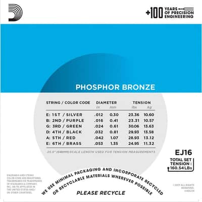 EJ16-10P Phosphor Bronze Light 12-53 D'Addario image 3
