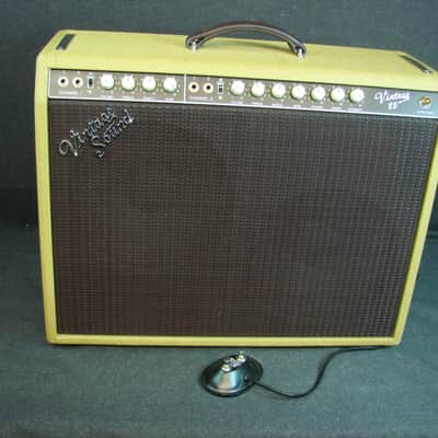 Vintage Sound by Rick Hayes Tweed Vintage 85 Tube Combo Guitar Amplifier 2x12 w/Cover Made In USA image 1