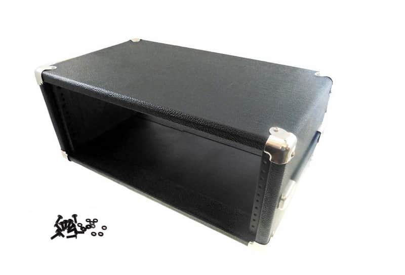 PROCRAFT 4U 9" Deep Rack Case in Black Tolex Wrap - Side Handle w/ Rack Screws image 1