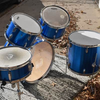 Vintage Apollo MIJ Drum Set in Blue - 12, 13, 16, 22, 14sn image 3