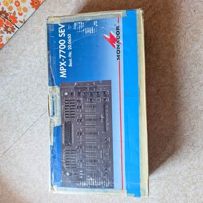 Monacor MPX-7700SEV Vintage Pre-Amp DJ Mixer / Equalizer / Echo – Boxed image 3
