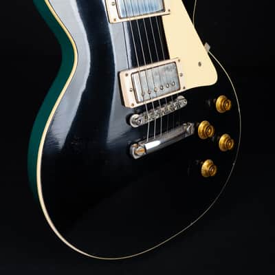 Gibson 1958 Les Paul Standard Murphy Lab Light Aged - Ebony Top / Metallic Sea Green Back! One Off image 11