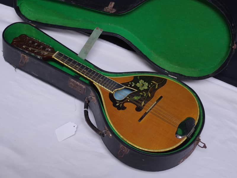 Vintage Dofra ? Western Germany bowl back Mandolin with Hard Case image 1
