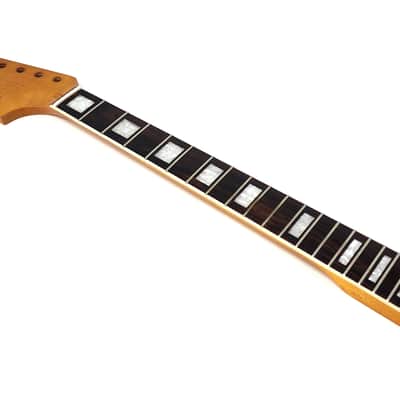 Brio Left Handed Binded Maple Rosewood Fingerboard S-Style Neck w Block Inlays - Poly image 1