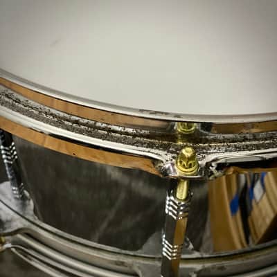Pearl 5x14 Free Floating Steel Snare Drum – 1st Gen 1980s image 8