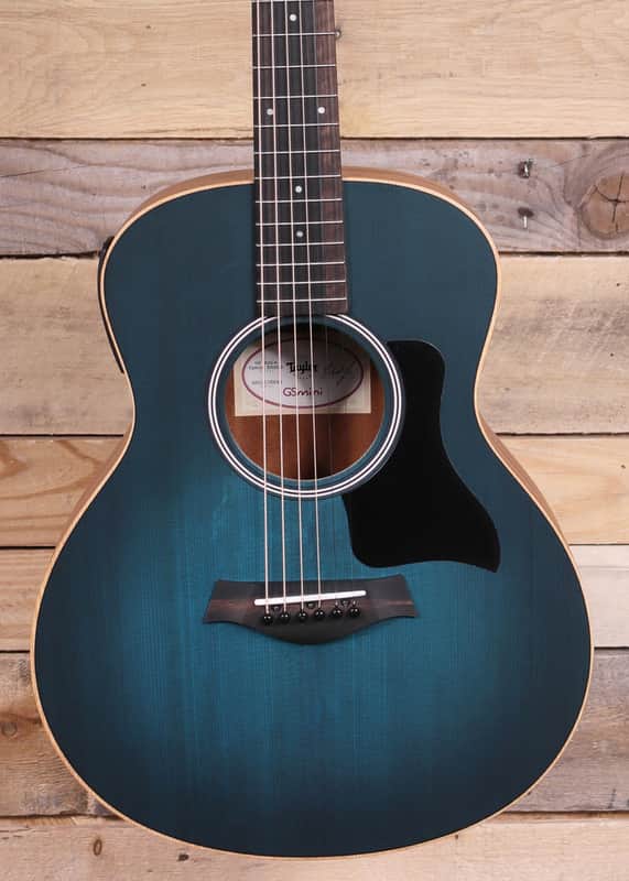 Taylor GS Mini-e Special Edition Acoustic/Electric Guitar Blue Burst w/ Gigbag image 1