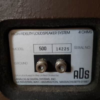 ADS 500 Two Way Walnut Vintage Bookshelf Speakers - L500 - Will Ship! - Excellent! image 8