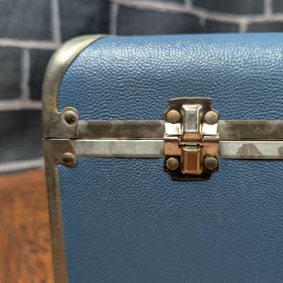 Rogers Vintage Blue Snare Drum Case + Rogers 4843 Mallets w/ Cover 1956–1965 image 23