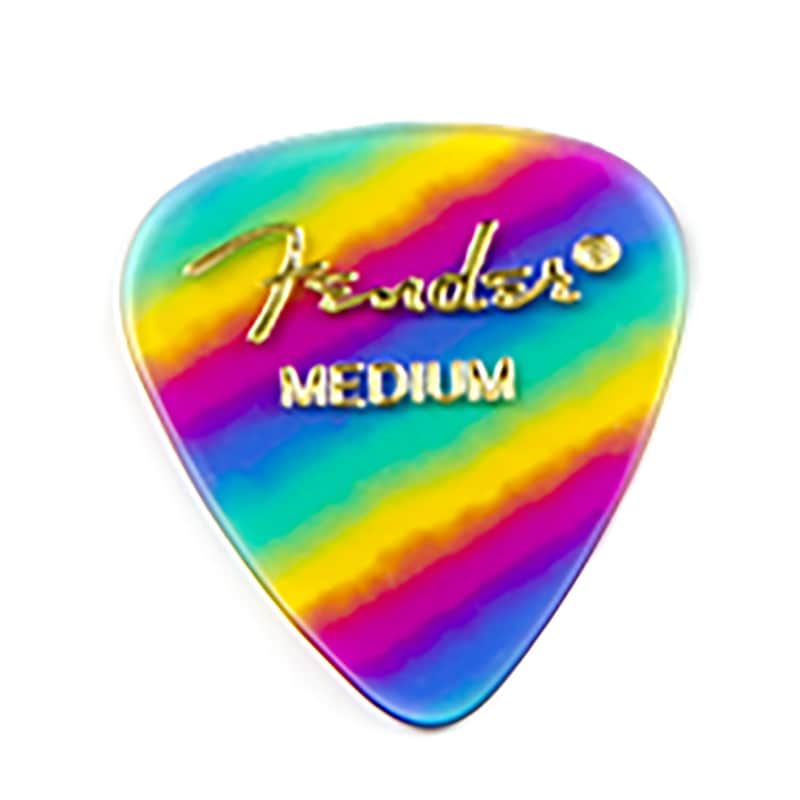 Immagine Fender Rainbow Celluloid Picks 12 Pack Medium - 1
