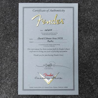 Fender Custom Shop David Gilmour Stratocaster NOS 2008 - Black over 3-Color Sunburst image 21