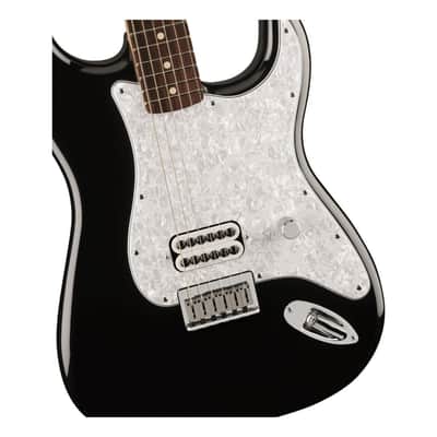 Fender Limited Edition Tom Delonge 6-String Stratocaster Electric Guitar with Seymour Duncan Invader Humbucker (Right-Handed, Black) image 4