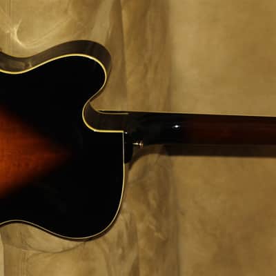 Matsumoku Japan-82'Aria Pro II PE-175 Herb Ellis OHSC Ebony FB,G-Style Truss,Fretside,Vintage Bigsby image 16