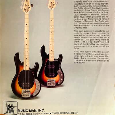 1983 Music Man Stingray Bass - Sunburst- Pre Ernie Ball Fender Era - OHSC image 21