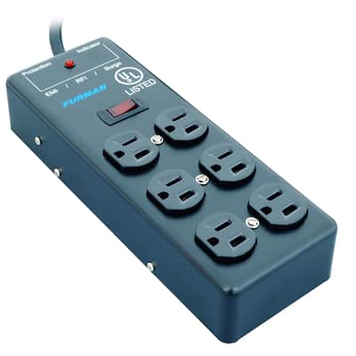 Furman SS-6B 6-Outlet Steel Power Block Surge Protector with 15' Power Cord image 3