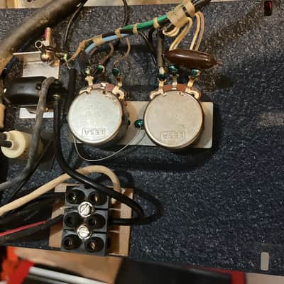 Farfisa volume switches and panel for Fast 2 organ 1968 image 2