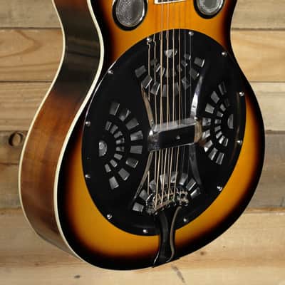 Regal RD-40V Studio Series Roundneck Resophonic Guitar Vintage Sunburst image 1