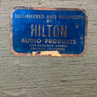 Hilton HP-95 1965 - Dual 6L6 guitar head - blue image 9
